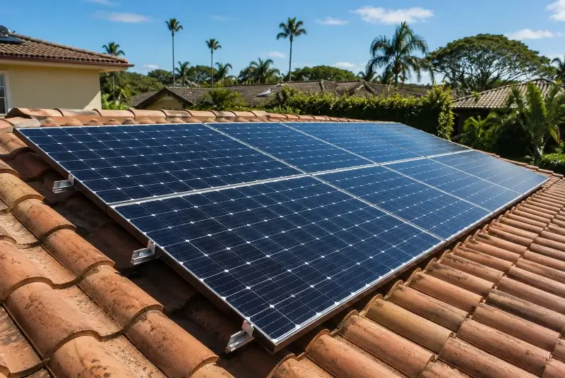Installation de panneaux solaires aux Rairies